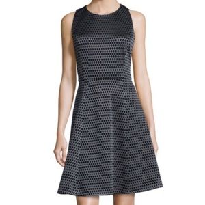 Theory Trekana Santeen Sleeveless Dress 2 Black & Gray